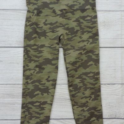 SPANX Womens Sz XL Green Camo High Waist Stretch Seamless Shaping Leggings EXC